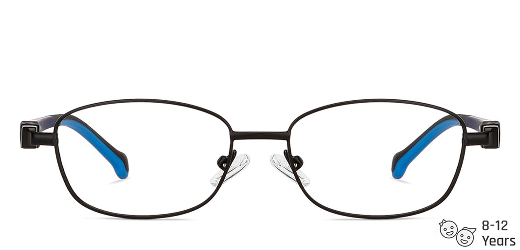 Black Rectangle Full Rim  Kid Eyeglasses by Lenskart Junior-142696