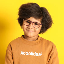 Load image into Gallery viewer, Purple Round Full Rim Kid Eyeglasses by Lenskart Junior-142823