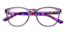 Load image into Gallery viewer, Purple Round Full Rim Kid Eyeglasses by Lenskart Junior-142823