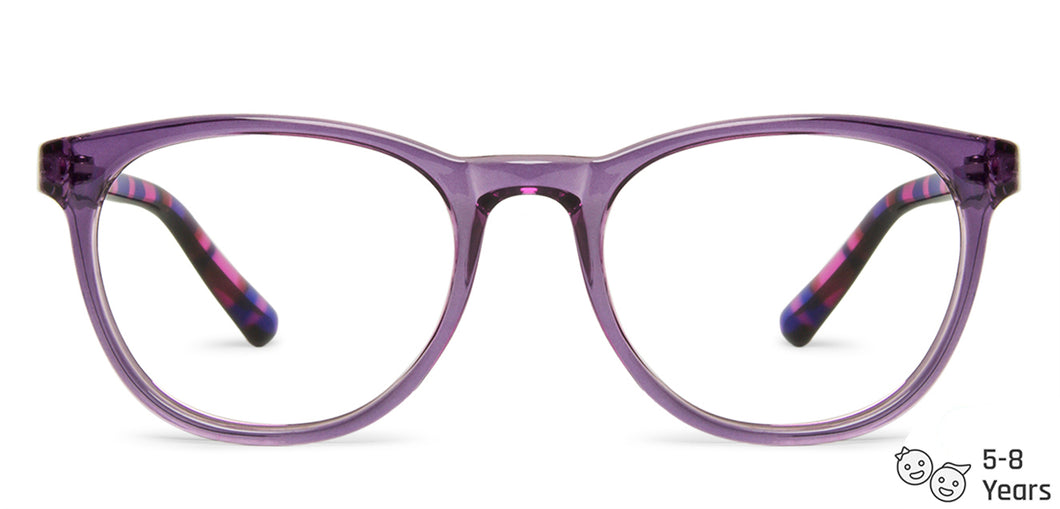 Purple Round Full Rim Kid Eyeglasses by Lenskart Junior-142823