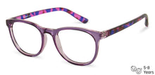 Load image into Gallery viewer, Purple Round Full Rim Kid Eyeglasses by Lenskart Junior-142823