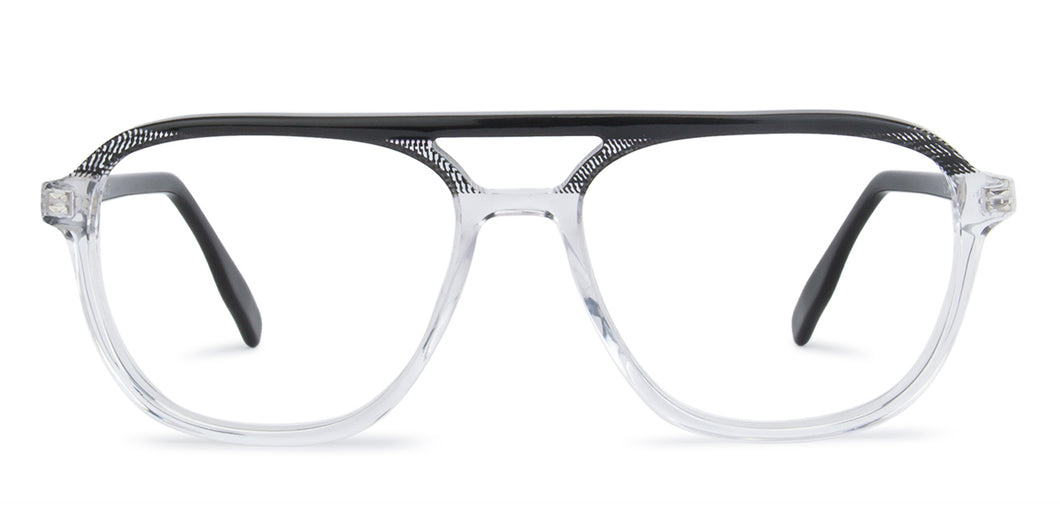 Transparent Wayfarer Full Rim Unisex Eyeglasses by Vincent Chase VC-143042