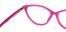 Load image into Gallery viewer, Pink Cat Eye Full Rim Kids Eyeglasses by Lenskart Junior-143114