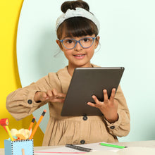 Load image into Gallery viewer, Blue Cat Eye Full Rim  Kid Eyeglasses by Lenskart Junior-143115