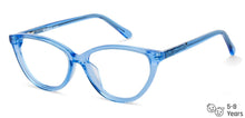 Load image into Gallery viewer, Blue Cat Eye Full Rim  Kid Eyeglasses by Lenskart Junior-143115