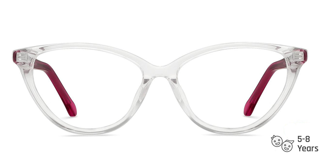 Transparent Cat Eye Full Rim  Kid Eyeglasses by Lenskart Junior-146405