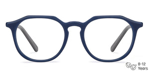 Blue Round Full Rim Kid Eyeglasses by Lenskart Junior-146412