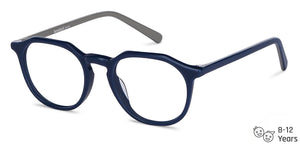 Blue Round Full Rim Kid Eyeglasses by Lenskart Junior-146412