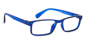 Blue Rectangle Full Rim Kid Eyeglasses by Lenskart Junior-143499
