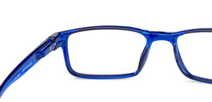 Blue Rectangle Full Rim Kid Eyeglasses by Lenskart Junior-143499
