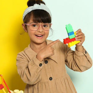 Pink Cat Eye Full Rim Kid Eyeglasses by Lenskart Junior-143509