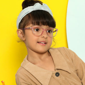 Pink Cat Eye Full Rim Kid Eyeglasses by Lenskart Junior-143509
