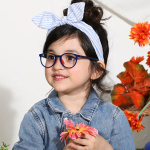 Blue Round Full Rim Kids Eyeglasses by Lenskart Junior-143510