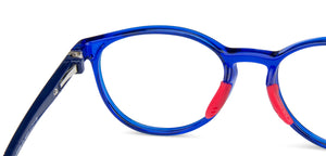 Blue Round Full Rim Kids Eyeglasses by Lenskart Junior-143510