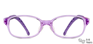 Purple Rectangle Full Rim  Kid Eyeglasses by Lenskart Junior-145583