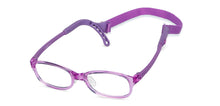 Load image into Gallery viewer, Purple Rectangle Full Rim  Kid Eyeglasses by Lenskart Junior-145583
