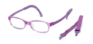 Purple Rectangle Full Rim  Kid Eyeglasses by Lenskart Junior-145583