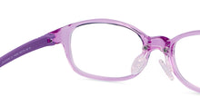 Load image into Gallery viewer, Purple Rectangle Full Rim  Kid Eyeglasses by Lenskart Junior-145583