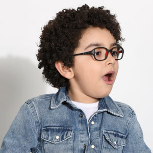 Black Square Full Rim Kid Eyeglasses by Lenskart Junior-144039