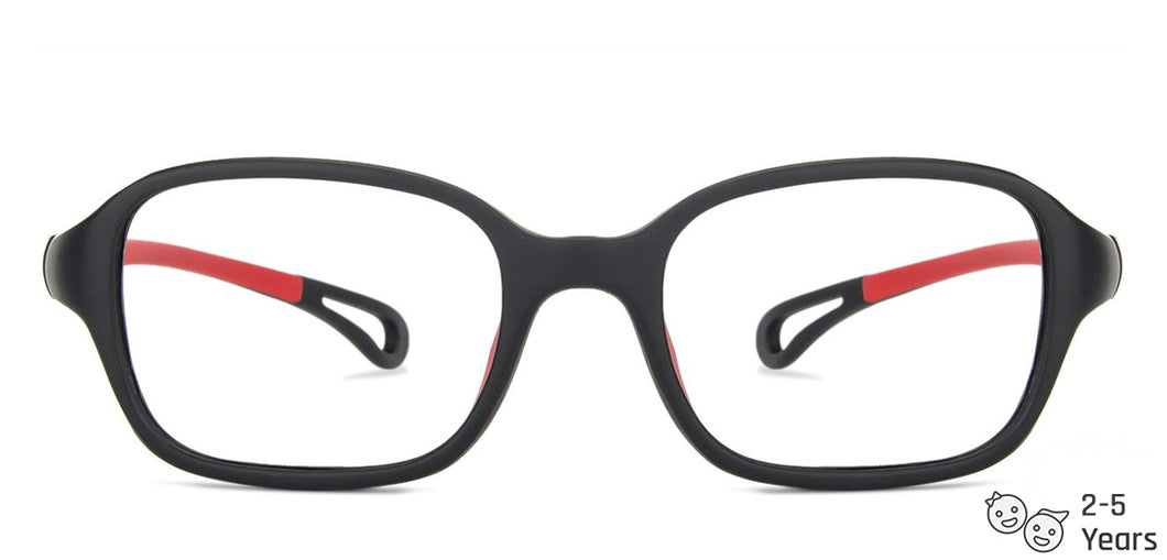 Black Square Full Rim Kid Eyeglasses by Lenskart Junior-144039