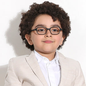 Black Square Full Rim Kid Eyeglasses by Lenskart Junior-144048