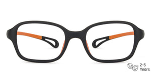 Black Square Full Rim Kid Eyeglasses by Lenskart Junior-144048