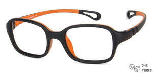 Black Square Full Rim Kid Eyeglasses by Lenskart Junior-144048