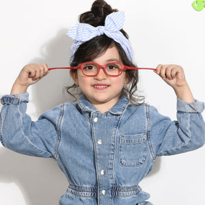 Red Square Full Rim Kid Eyeglasses by Lenskart Junior-144047