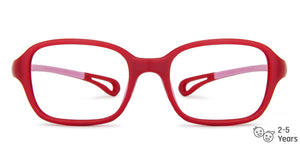 Red Square Full Rim Kid Eyeglasses by Lenskart Junior-144047