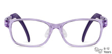 Load image into Gallery viewer, Purple Rectangle Full Rim  Kid Eyeglasses by Lenskart Junior-145595