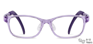 Purple Rectangle Full Rim  Kid Eyeglasses by Lenskart Junior-145595