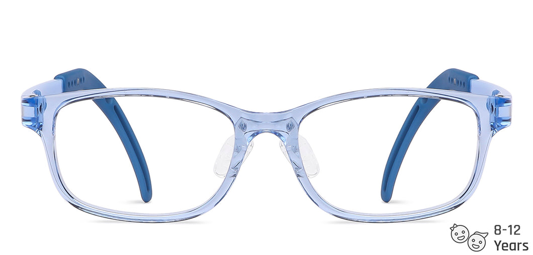 Blue Rectangle Full Rim  Kid Eyeglasses by Lenskart Junior-145596