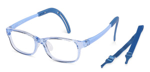 Blue Rectangle Full Rim  Kid Eyeglasses by Lenskart Junior-145596