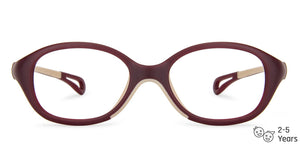 Red Round Full Rim  Kid Eyeglasses by Lenskart Junior-144065