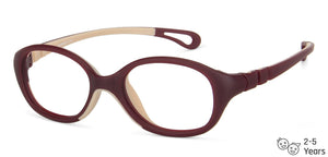 Red Round Full Rim  Kid Eyeglasses by Lenskart Junior-144065