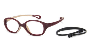 Red Round Full Rim  Kid Eyeglasses by Lenskart Junior-144065