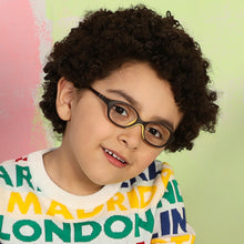 Load image into Gallery viewer, Black Round Full Rim Kid Eyeglasses by Lenskart Junior-144059