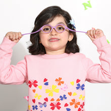 Load image into Gallery viewer, Purple Round Full Rim  Kid Eyeglasses by Lenskart Junior-144079