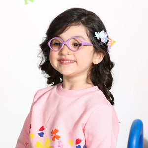 Purple Round Full Rim  Kid Eyeglasses by Lenskart Junior-144079