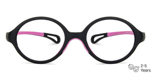 Black Round Full Rim  Kid Eyeglasses by Lenskart Junior-144083