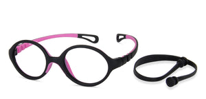 Black Round Full Rim  Kid Eyeglasses by Lenskart Junior-144083