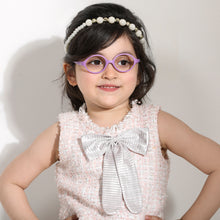 Load image into Gallery viewer, Purple Round Full Rim  Kid Eyeglasses by Lenskart Junior-144071
