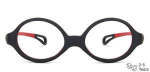 Black Oval Full Rim  Kid Eyeglasses by Lenskart Junior-144084