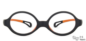 Black Oval Full Rim  Kid Eyeglasses by Lenskart Junior-144093