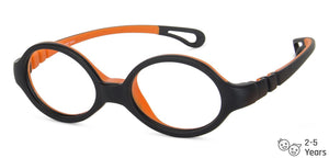 Black Oval Full Rim  Kid Eyeglasses by Lenskart Junior-144093