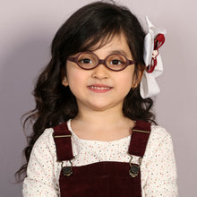 Load image into Gallery viewer, Red Oval Full Rim  Kid Eyeglasses by Lenskart Junior-144095