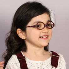 Load image into Gallery viewer, Red Oval Full Rim  Kid Eyeglasses by Lenskart Junior-144095