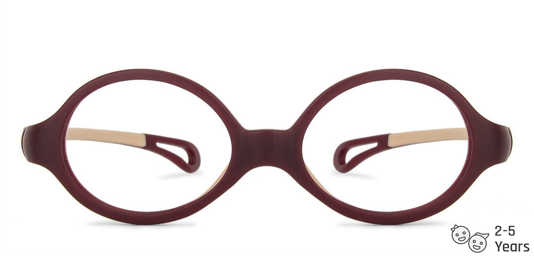 Red Oval Full Rim  Kid Eyeglasses by Lenskart Junior-144095