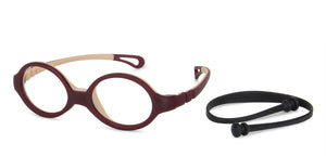 Red Oval Full Rim  Kid Eyeglasses by Lenskart Junior-144095