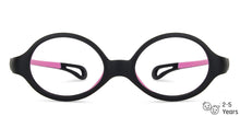 Load image into Gallery viewer, Black Oval Full Rim  Kid Eyeglasses by Lenskart Junior-144098